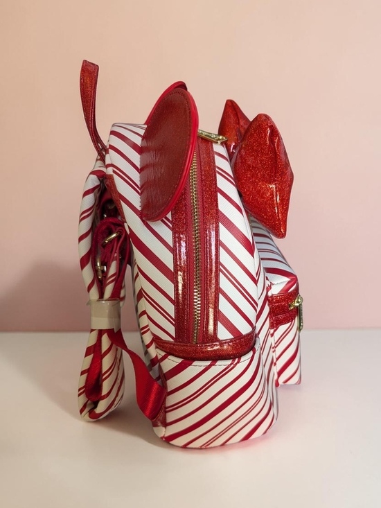 Loungefly Disney Parks Mickey Mouse Peppermint Swirl Holiday Mini Backpack (NWT) main image 5